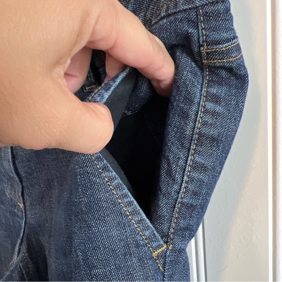 Theory Dark Blue Flare Jeans - Picture 5 of 8